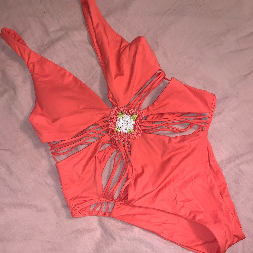 Isabella Rose Strappy Crochet One Piece